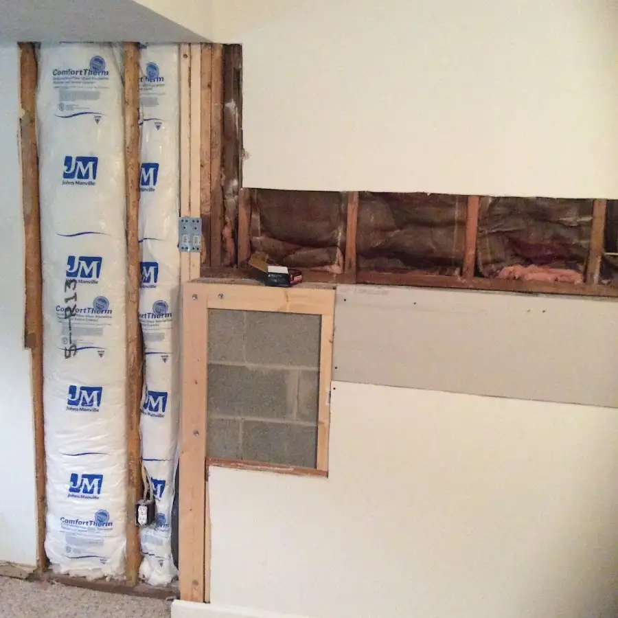 Wall insulation replacement during Structural Drying in Farmington